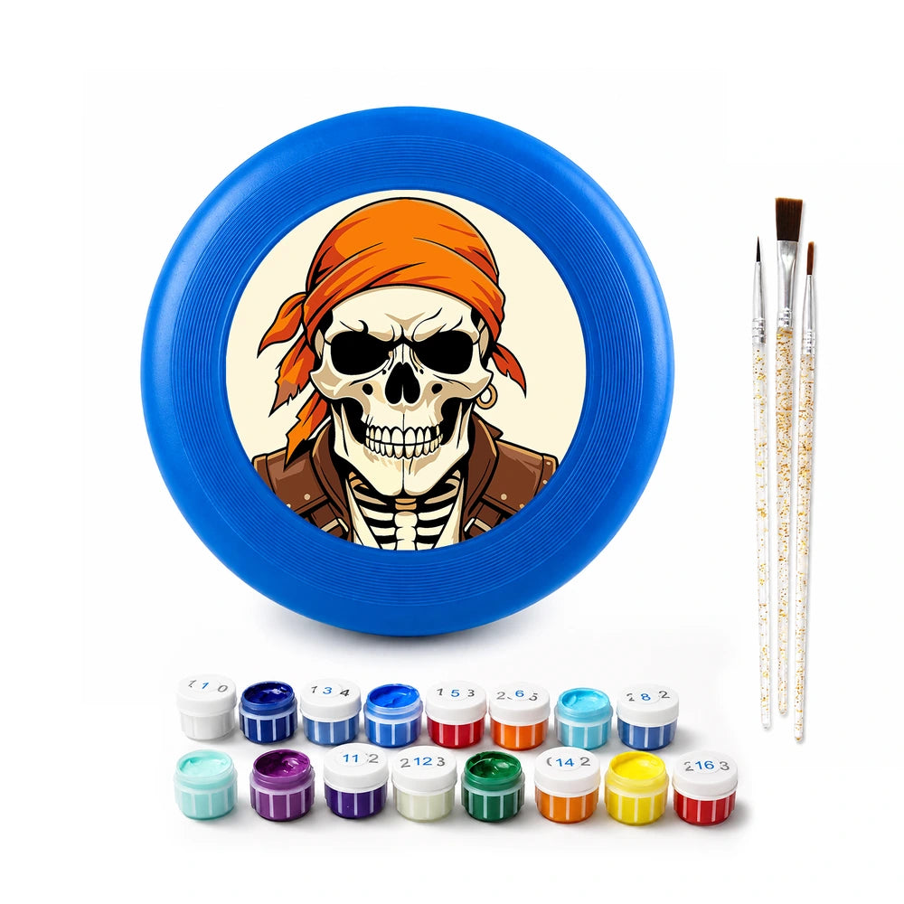 Paint by Numbers - Frisbee | Pirate Skeleton