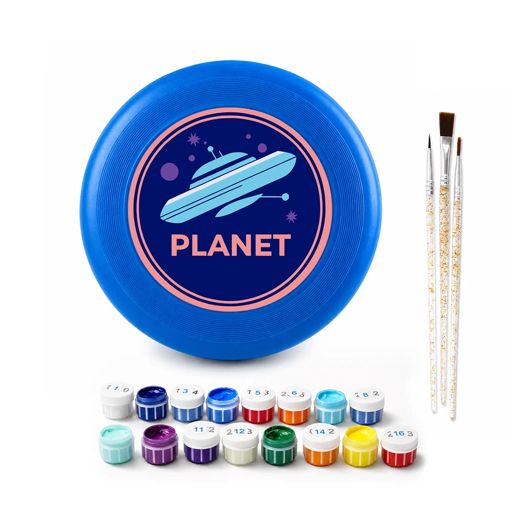 
Paint by Numbers - Frisbee | Planet Badge