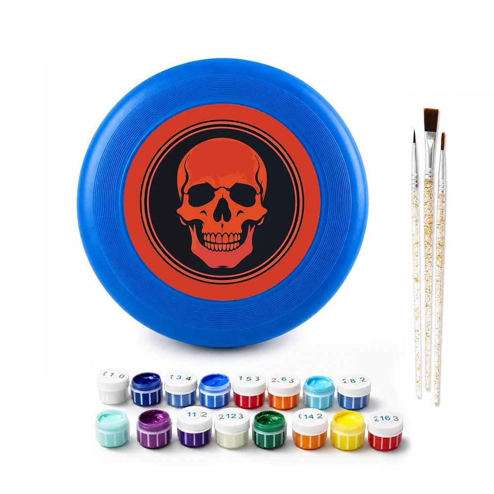 
Paint by Numbers - Frisbee | Red Skull Emblem
