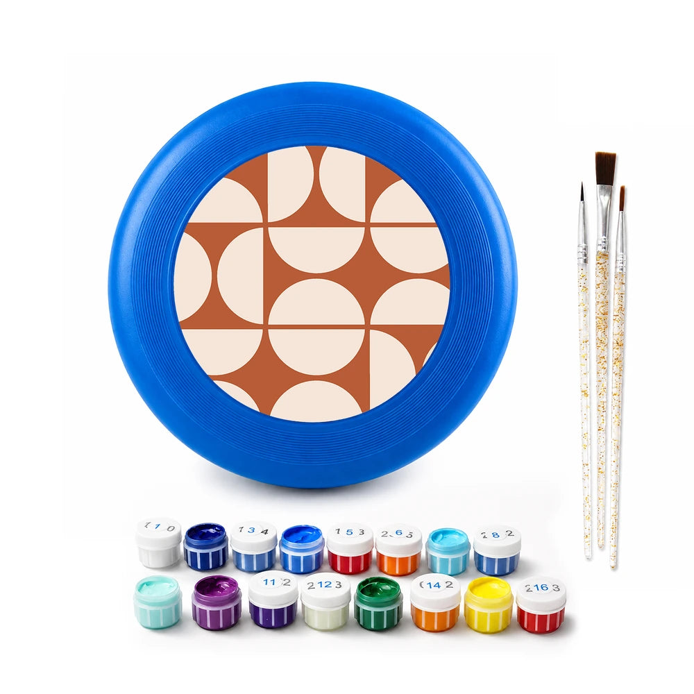 Paint by Numbers - Frisbee | Retro Arch Pattern