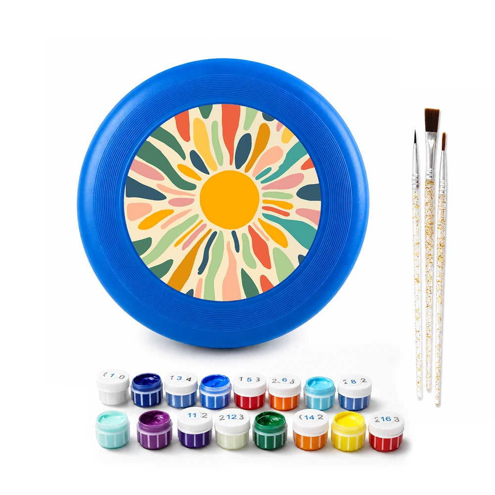 
Paint by Numbers - Frisbee | Retro Flower Burst