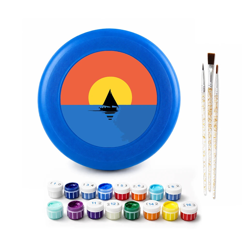 Paint by Numbers - Frisbee | Sailboat at Sunset