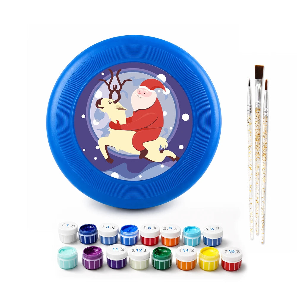 
Paint by Numbers - Frisbee | Santa Riding a Reindeer