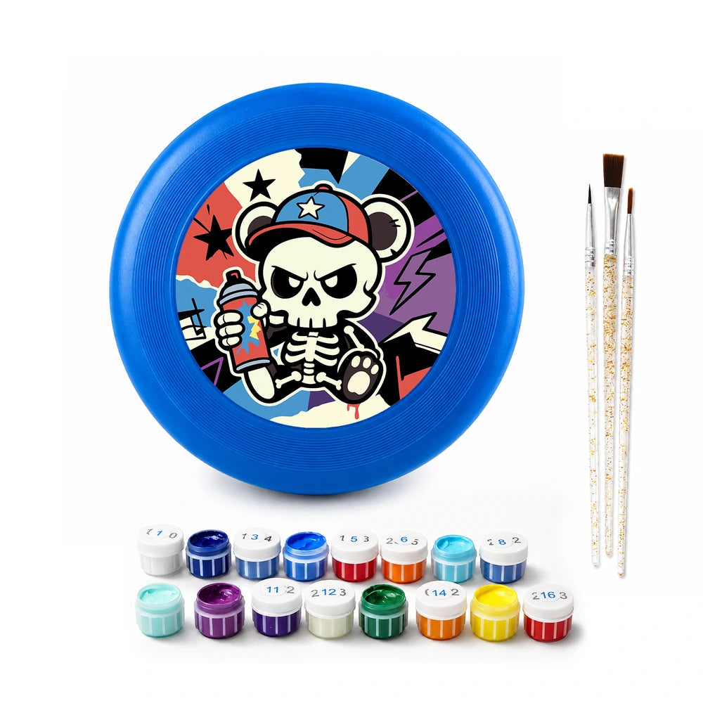 
Paint by Numbers - Frisbee | Skater Skeleton