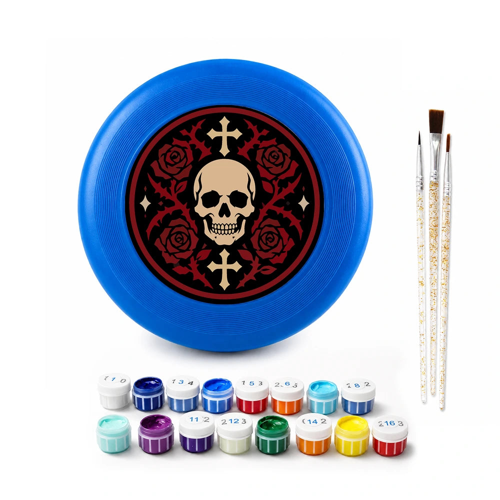 
Paint by Numbers - Frisbee | Skull with Roses