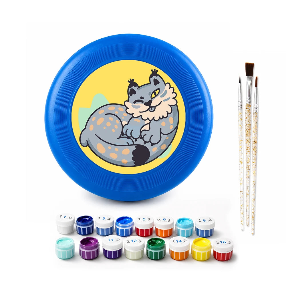 
Paint by Numbers - Frisbee | Sleeping Grey Cat