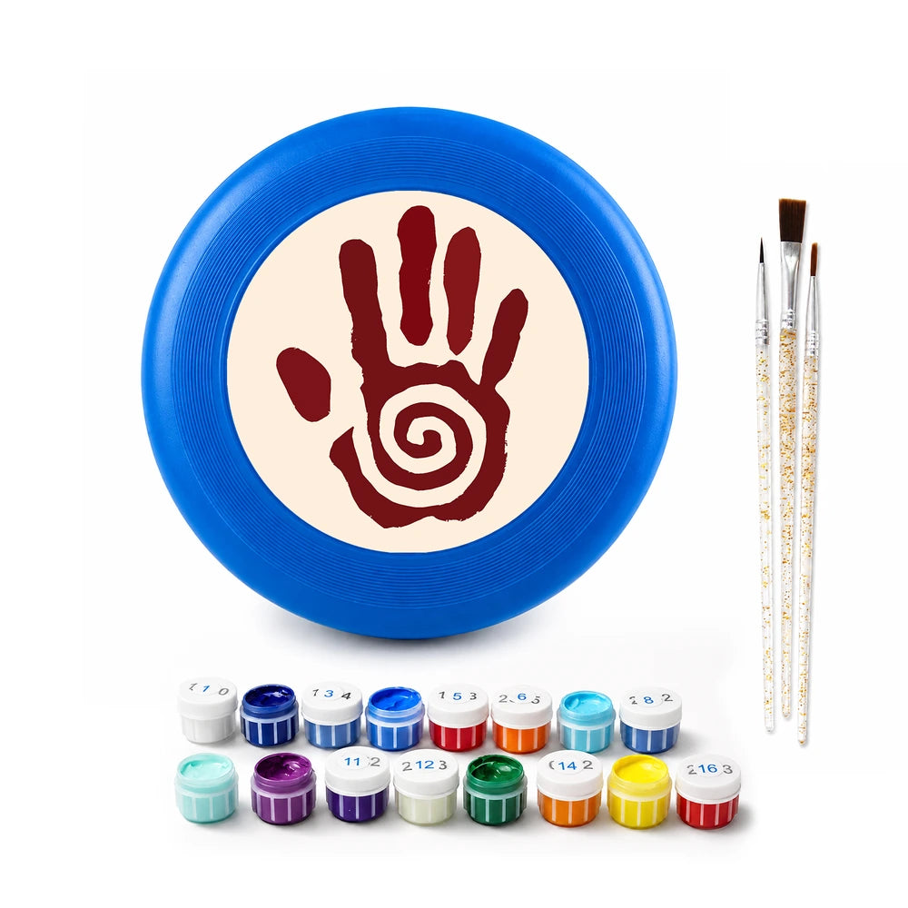 
Paint by Numbers - Frisbee | Spiral Hand Symbol