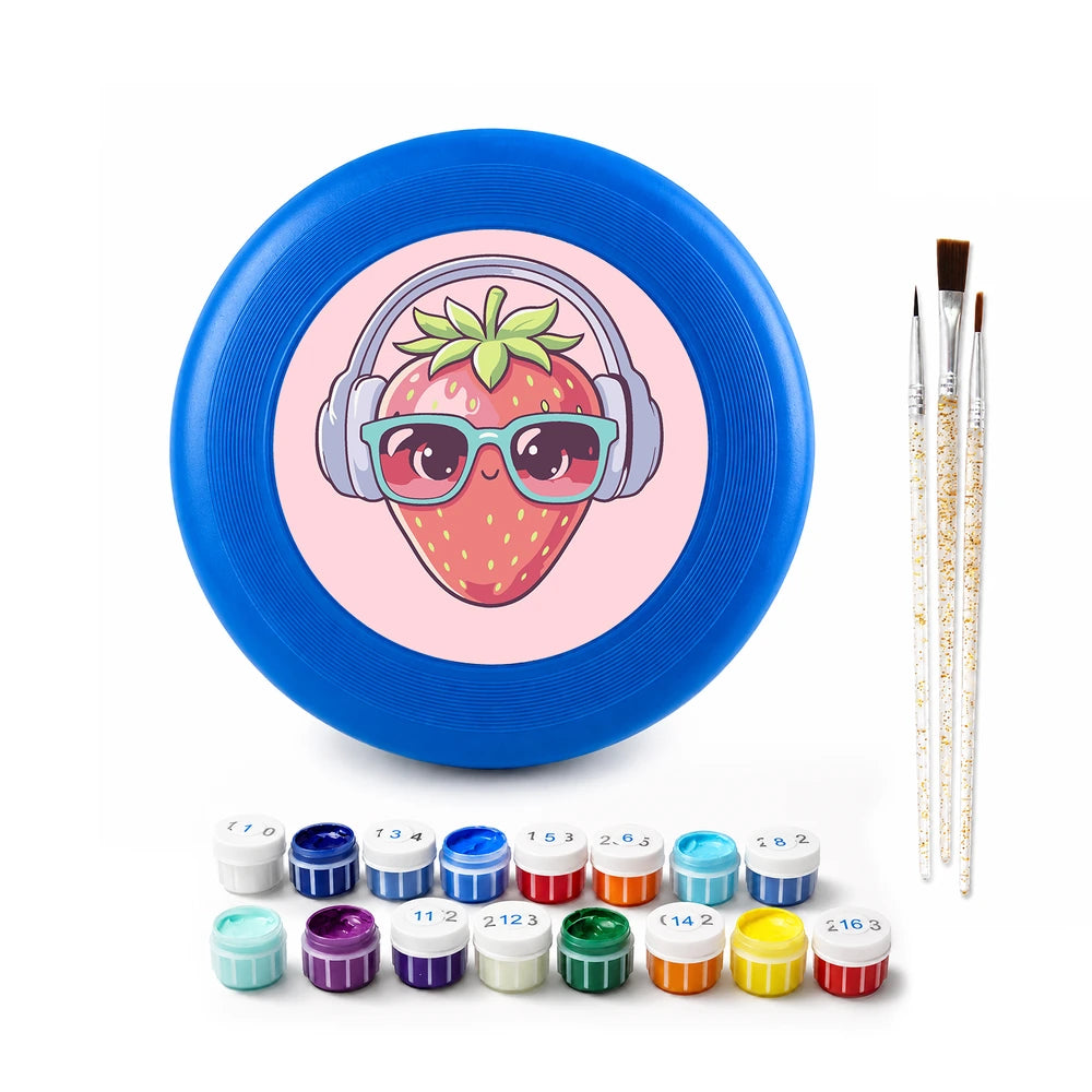 Paint by Numbers - Frisbee | Strawberry with Headphones