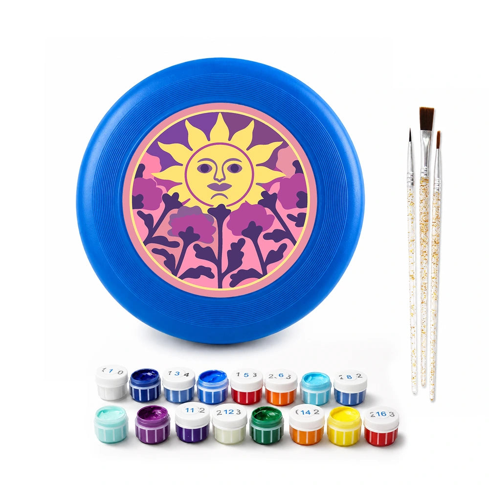 Paint by Numbers - Frisbee | Sun Face and Thistles
