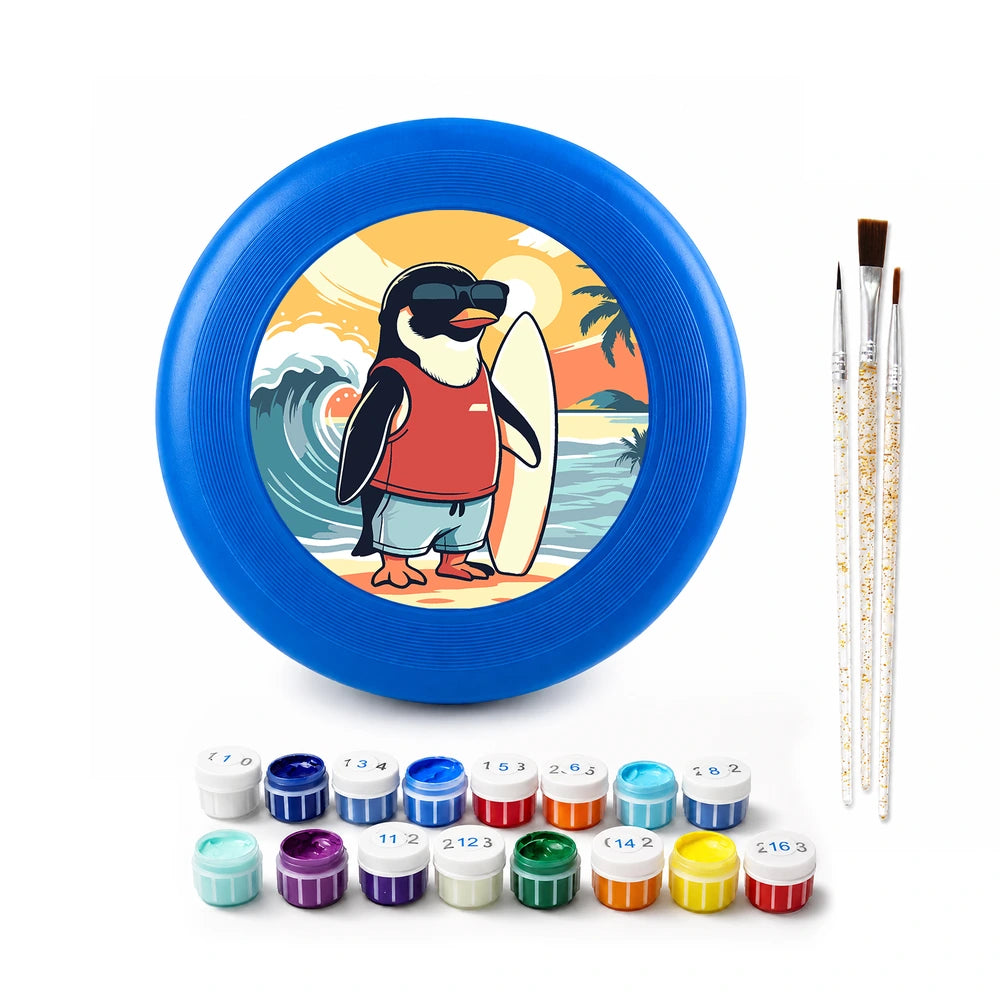 
Paint by Numbers - Frisbee | Surfing Penguin