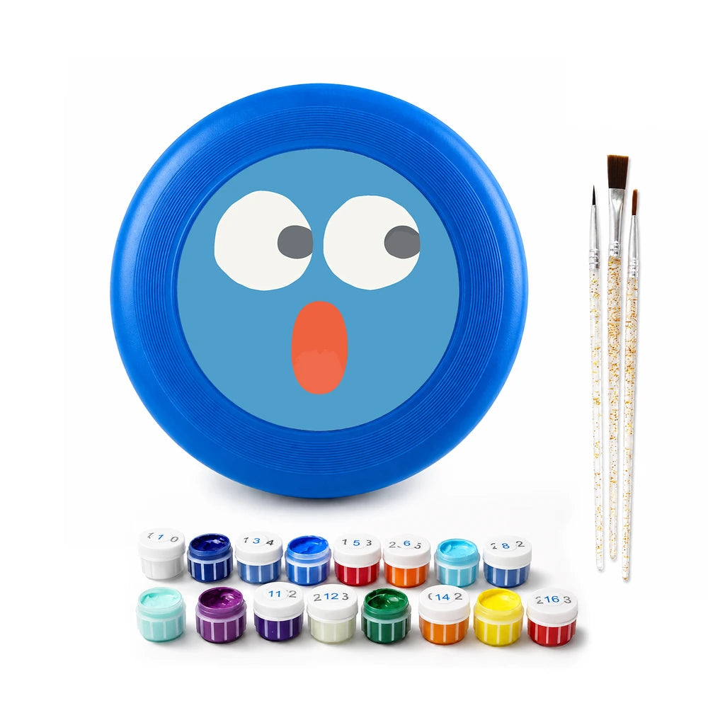Paint by Numbers - Frisbee | Surprised Blue Face
