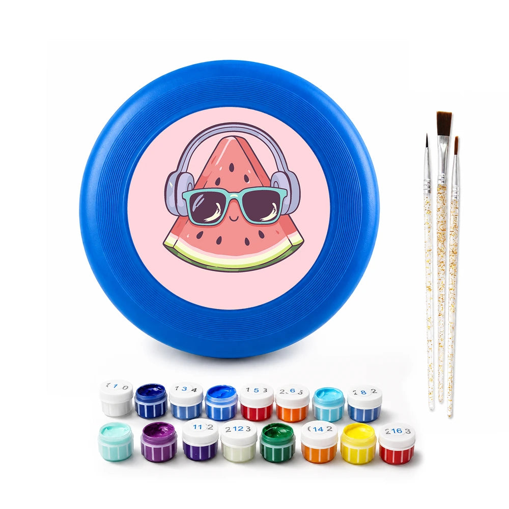 Paint by Numbers - Frisbee | Watermelon with Headphones