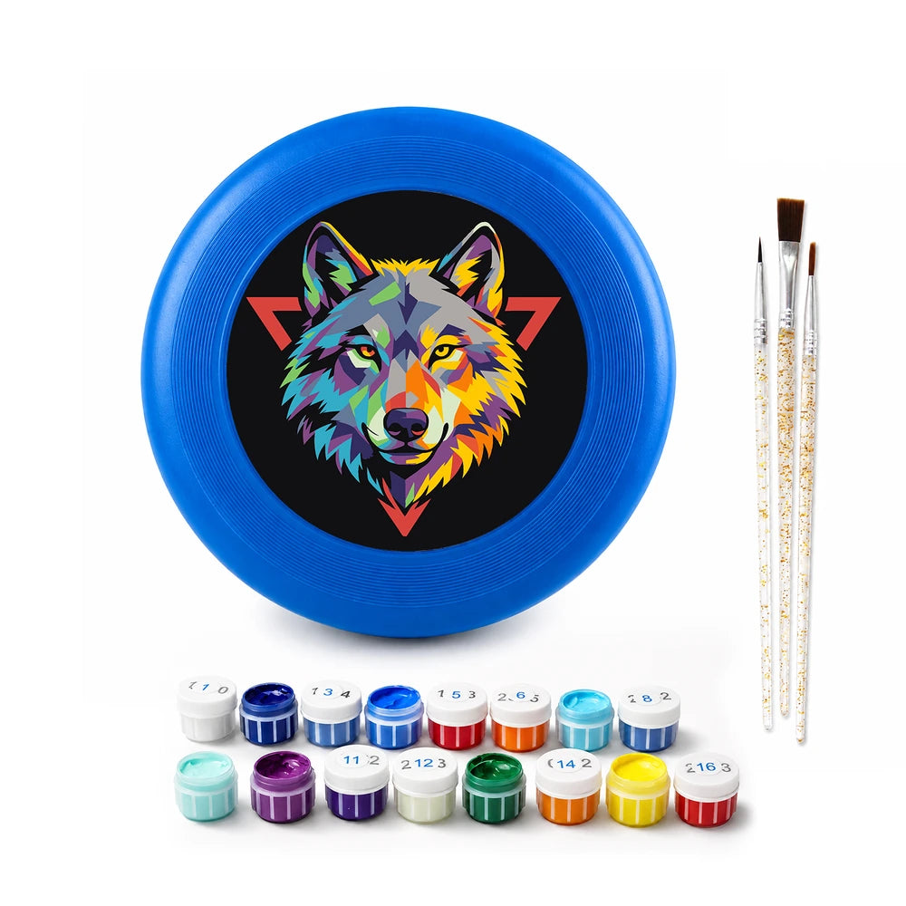
Paint by Numbers - Frisbee | Wolf Head Emblem