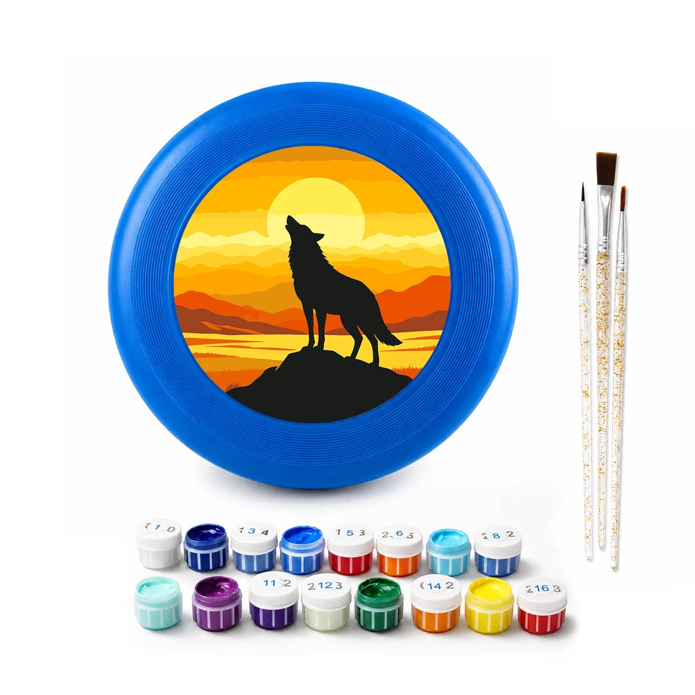 
Paint by Numbers - Frisbee | Wolf at Sunset