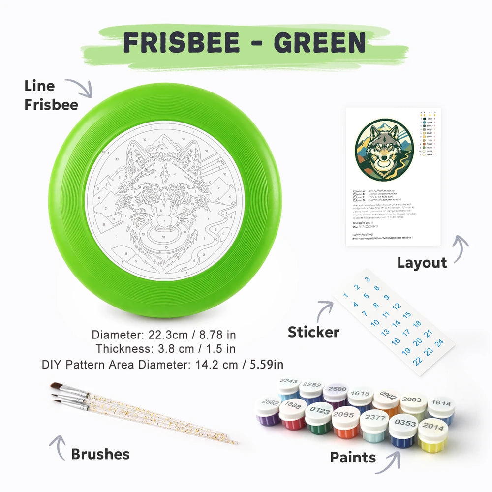 
Paint by Numbers - Frisbee | Wolf in the Mountains