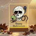 Paint by Numbers - Halloween Light | Skull with Snake and Eye