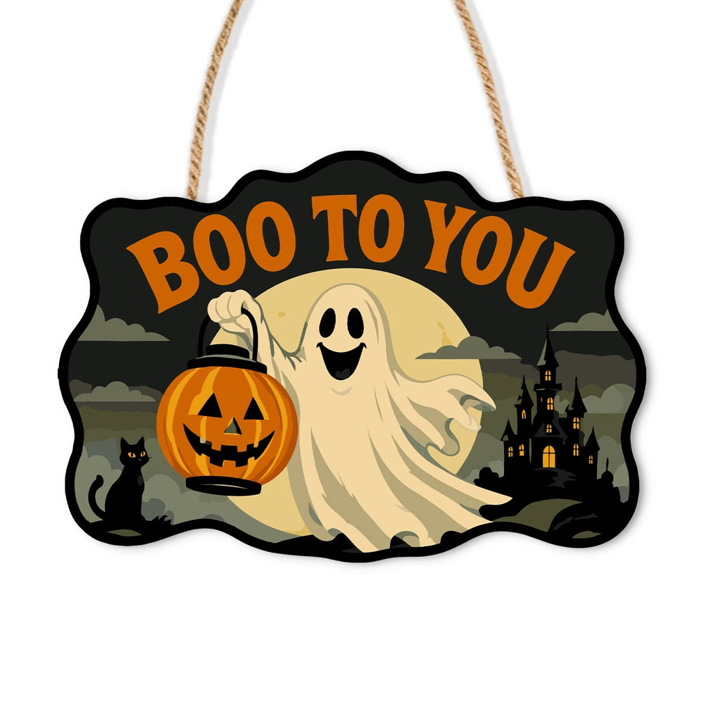 
Paint by Numbers - Wooden Door Hanger | Boo to You