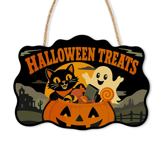 Paint by Numbers - Wooden Door Hanger | Halloween Treats