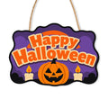 Paint by Numbers - Wooden Door Hanger | Happy Halloween Candlelit Pumpkin