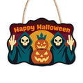 Paint by Numbers - Wooden Door Hanger | Happy Halloween Reapers at Sunset