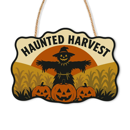 Paint by Numbers - Wooden Door Hanger | Haunted Harvest