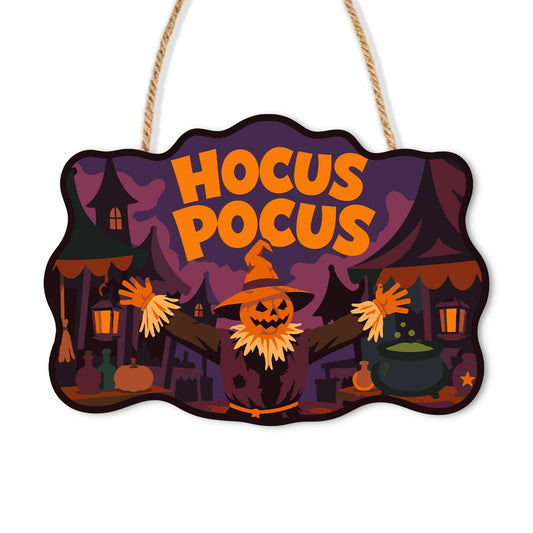 Paint by Numbers - Wooden Door Hanger | Hocus Pocus Haunted House