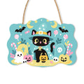 Paint by Numbers - Wooden Door Hanger | Little Black Cat with a Candy Bucket