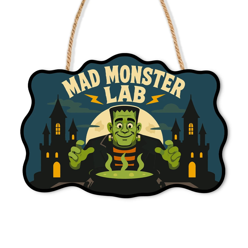 Paint by Numbers - Wooden Door Hanger | Mad Monster Lab