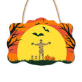 Paint by Numbers - Wooden Door Hanger | Mummy in the Orange Moon