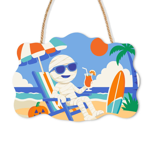 Paint by Numbers - Wooden Door Hanger | Mummy on Vacation