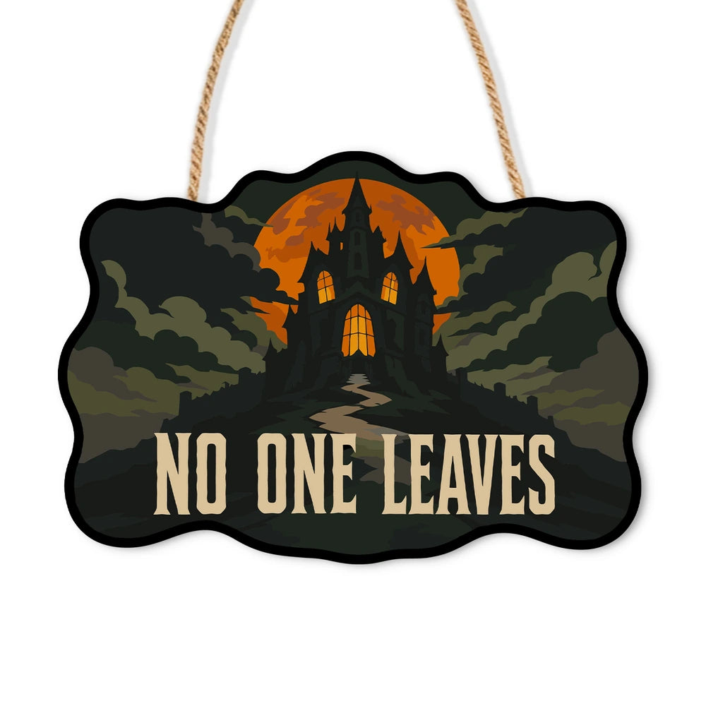 Paint by Numbers - Wooden Door Hanger | No One Leaves