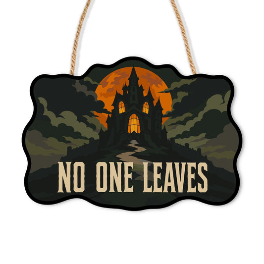Paint by Numbers - Wooden Door Hanger | No One Leaves