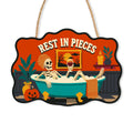 Paint by Numbers - Wooden Door Hanger | Rest in Pieces