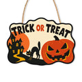 Paint by Numbers - Wooden Door Hanger | Trick or Treat Pumpkin Path