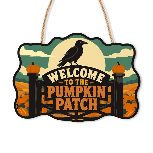 Paint by Numbers - Wooden Door Hanger | Welcome to the Pumpkin Patch Gate