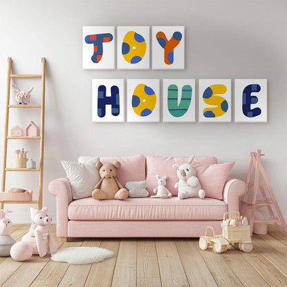Paint by Numbers – Alphabet Painting Kit | A to Z Abstract Letters