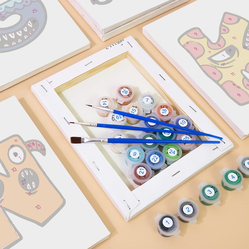 Paint by Numbers – Alphabet Painting Kit | A to Z Monster Letters