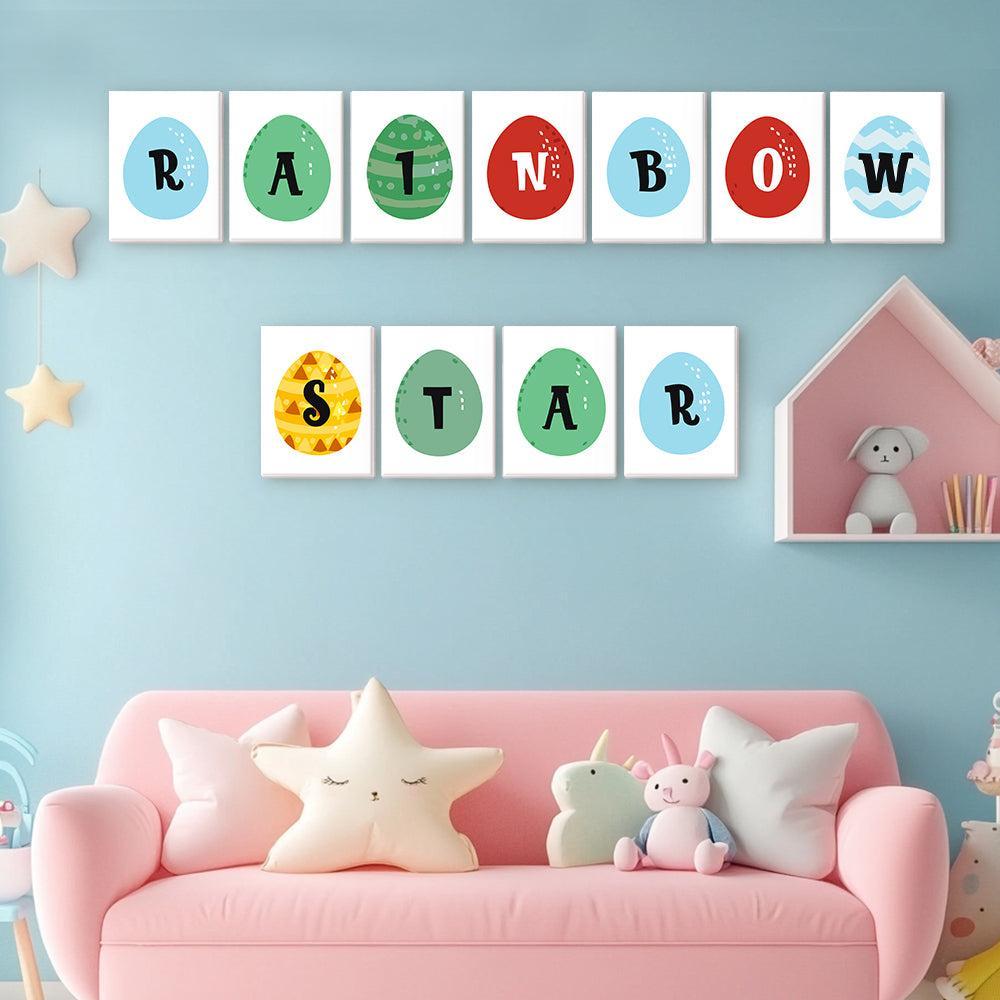 Paint by Numbers – Alphabet Painting Kit | A to Z Easter Egg Letters