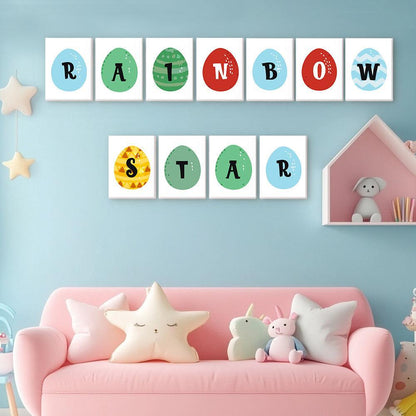 Paint by Numbers – Alphabet Painting Kit | A to Z Easter Egg Letters