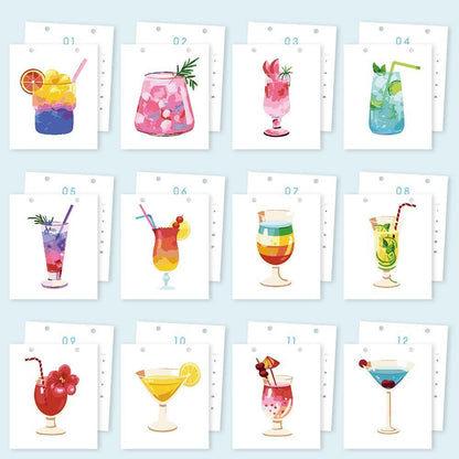 Paint by Numbers - 2026 Desk Calendar - Colorful Cocktails
