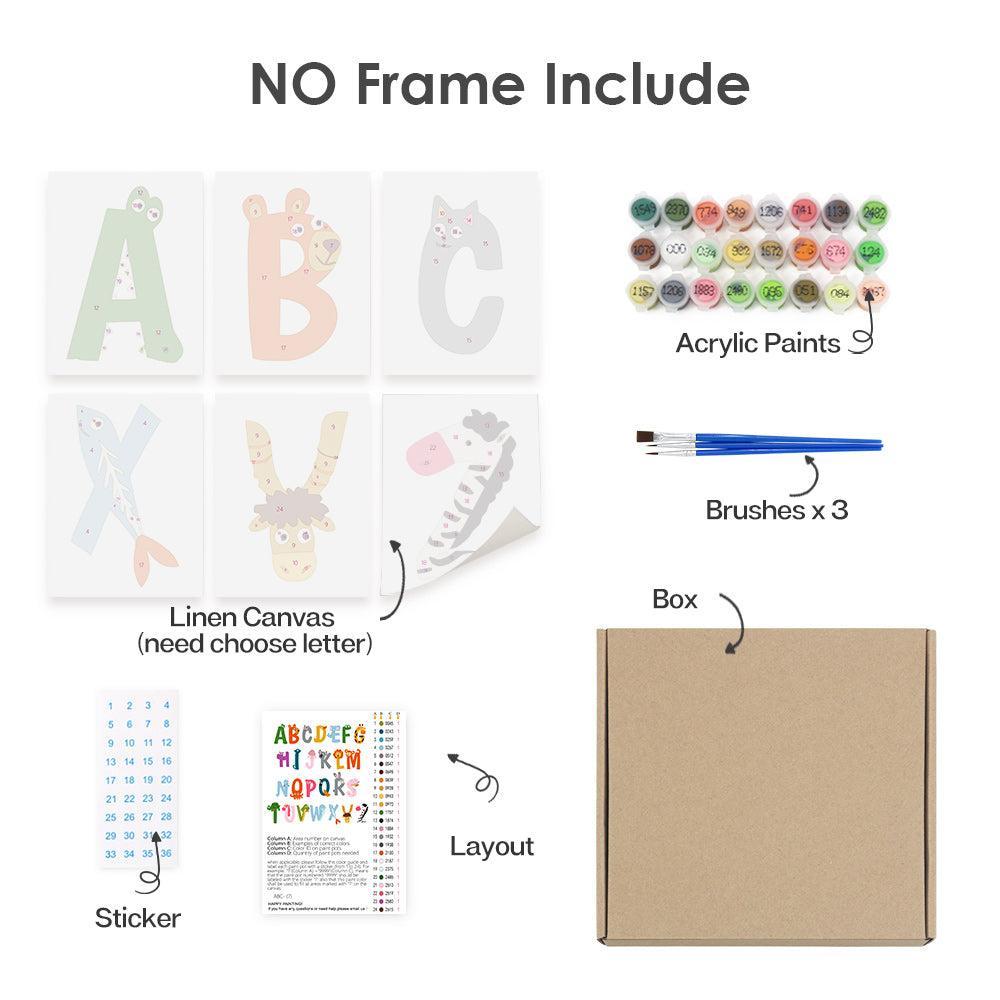 Paint by Numbers – Alphabet Painting Kit | A to Z Animal Friends