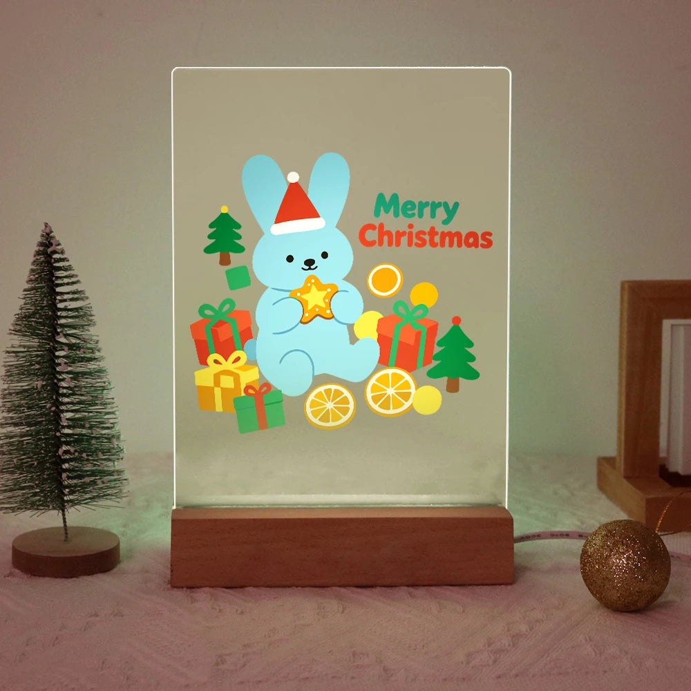 Paint by Numbers - Christmas Light | Blue Bunny with a Golden Star