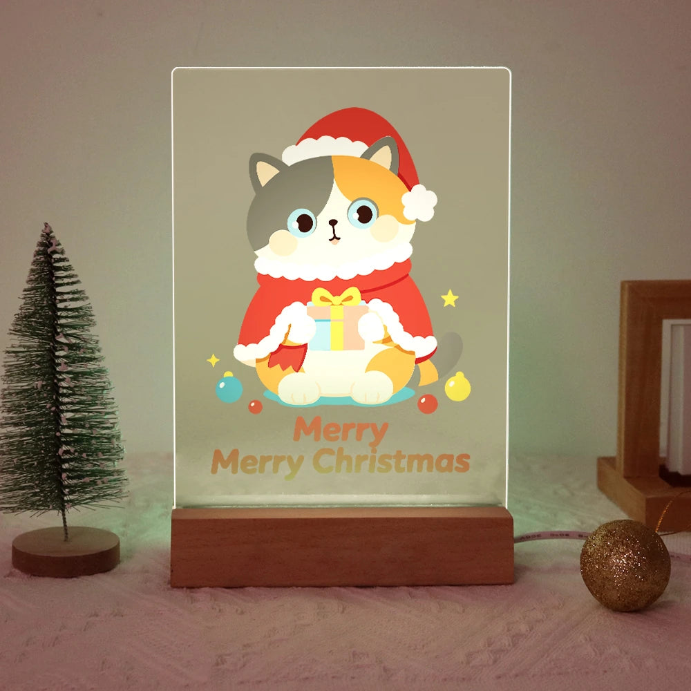
Paint by Numbers - Christmas Light | Cat in a Santa Cape