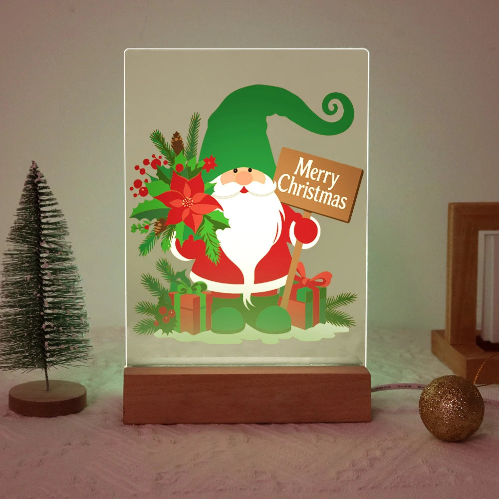 
Paint by Numbers - Christmas Light | Christmas Gnome with Poinsettia