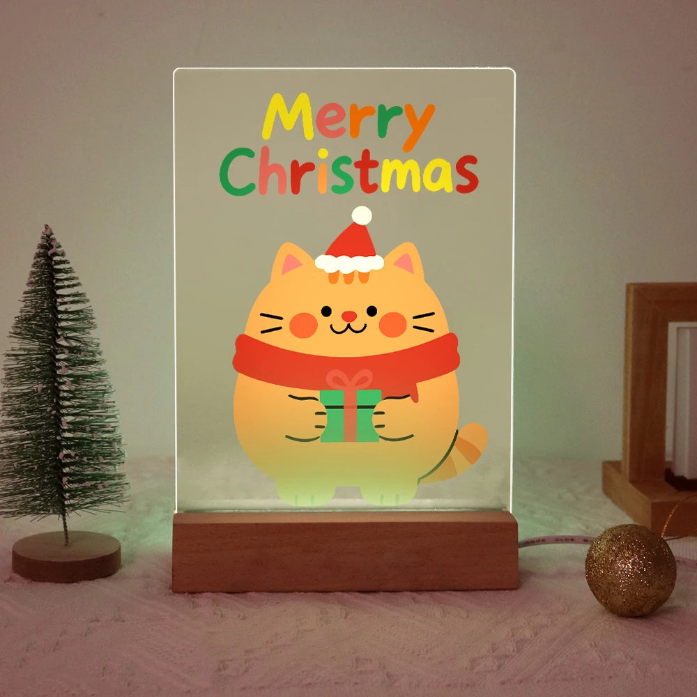 
Paint by Numbers - Christmas Light | Chubby Cat with a Present