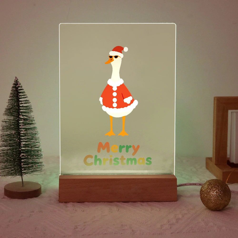 
Paint by Numbers - Christmas Light | Goose in a Santa Coat