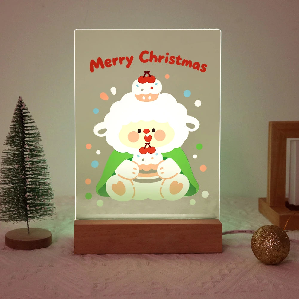Paint by Numbers - Christmas Light | Little Sheep with Cupcake