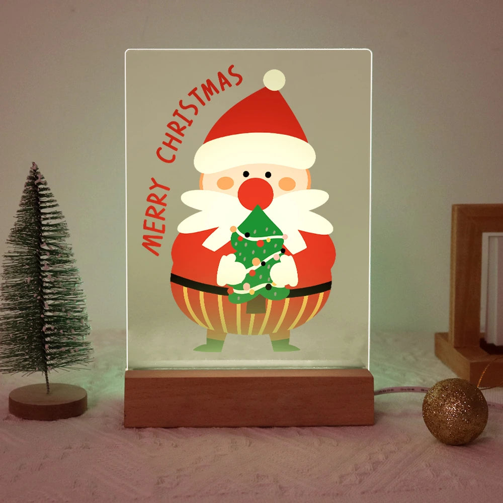 
Paint by Numbers - Christmas Light | Santa Hugging a Little Tree