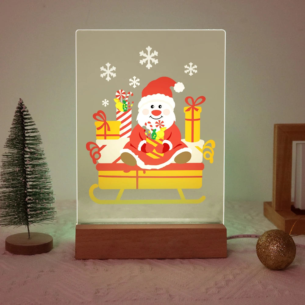 
Paint by Numbers - Christmas Light | Santa on His Gift Sleigh