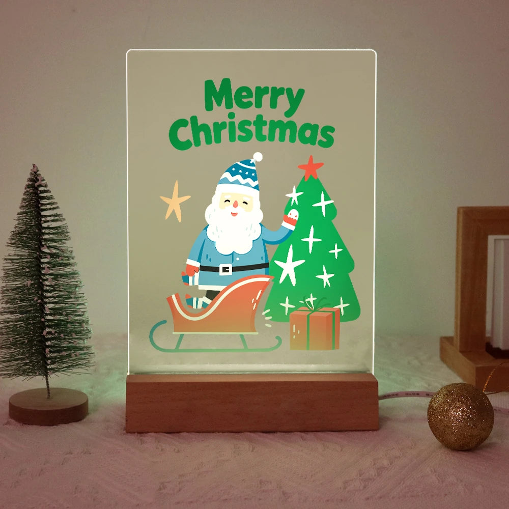 
Paint by Numbers - Christmas Light | Santa's Sleigh by the Sparkling Tree